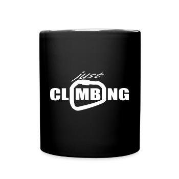 Escalade bloc motif mousqueton chemise tendance - Mug uni - noir - Devant