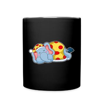Pyjama de couchage éléphant - Mug uni - noir - Devant