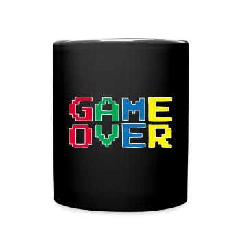 Vintage-Videospiel - Tasse einfarbig - Schwarz - Vorne