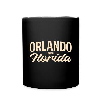 Orlando Florida Vintage Script - Tasse einfarbig - Schwarz - Vorne