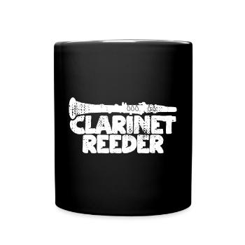 Mouthpiece clarinet - Full Colour Mug - black - Front