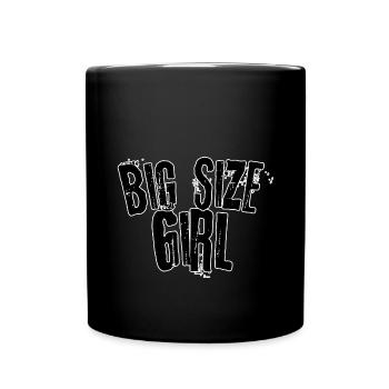 Big size girl - Tasse einfarbig - Schwarz - Vorne