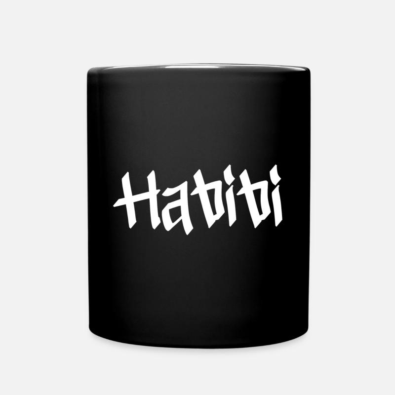 Habibi - Tasse einfarbig - Schwarz