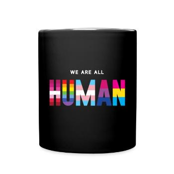 Mois de la fierté LGBT - Nous sommes tous humains - Mug uni - noir - Devant