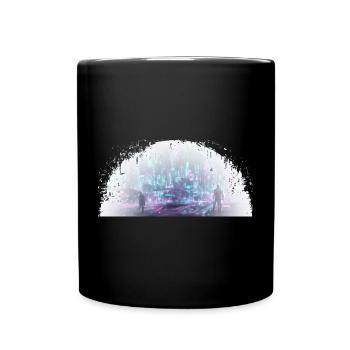 Cybercity - City in the Light - Full Colour Mug - black - Front