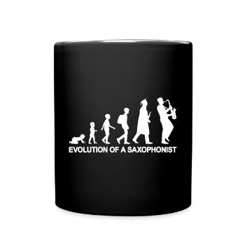 Evolution of A Saxophonist - Tasse einfarbig - Schwarz - Vorne