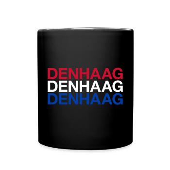 DEN HAAG Netherlands Niederlande Flagge - Tasse einfarbig - Schwarz - Vorne
