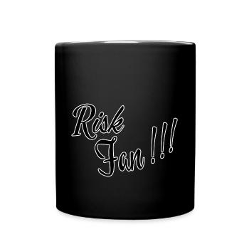 Risk fan - Tasse einfarbig - Schwarz - Vorne