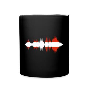 Drapeau du Danemark Scandinavie Drapeau du Danemark Voyage - Mug uni - noir - Devant