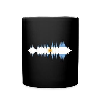 Drapeau de l’Argentine Amérique du Sud Drapeau de l’Argentine - Mug uni - noir - Devant