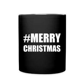 CHRISTMAS. HAPPY NEW YEAR. SAINT SYLVESTER. NEW YEAR. - Full Colour Mug - black - Front
