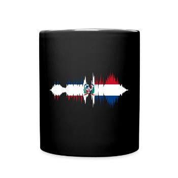 Dominican Republic Flag Dom Rep Flag Travel - Full Colour Mug - black - Front