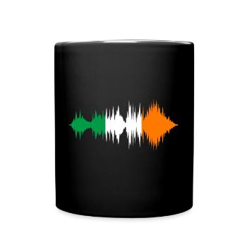 Ireland Flag Vintage Irish Flag Dublin - Full Colour Mug - black - Front