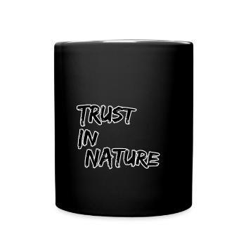Confiance dans la nature - Mug uni - noir - Devant