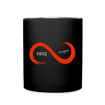 Atatürk 1923 Cumhuriyet Atatürk Unterschrift - Tasse einfarbig - Schwarz - Vorne