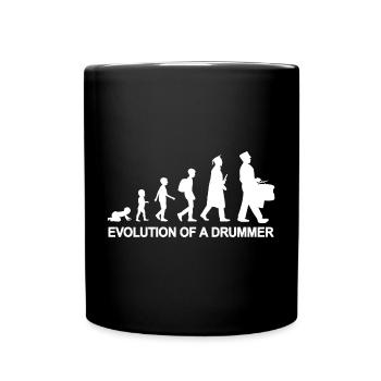 Évolution du batteur - Mug uni - noir - Devant