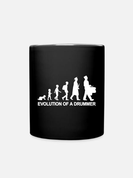 Trommler Evolution - Tasse einfarbig - Schwarz
