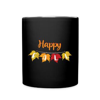 Happy Fall - Autumn Lover - Full Colour Mug - black - Front