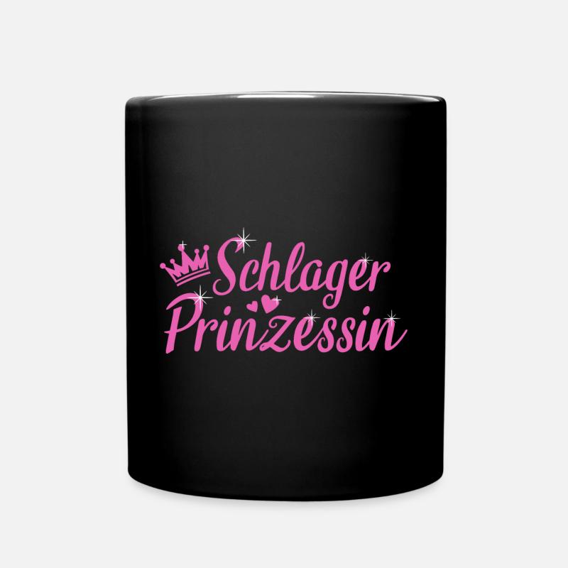 Schlager Prinzessin Schlager Party - Tasse einfarbig - Schwarz