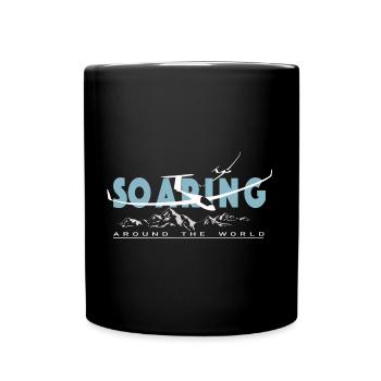 SOARING AROUND THE WORLD - Full Colour Mug - black - Front