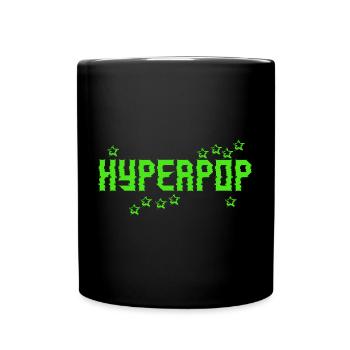 Retro 90s Hyperpop Aesthetic Music - Full Colour Mug - black - Front