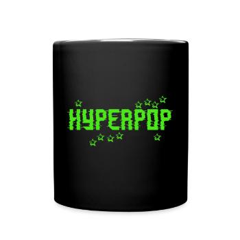 Retro 90s Hyperpop Aesthetic Music - Full Colour Mug - black - Front