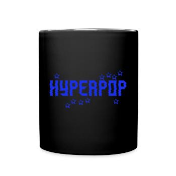 Retro 90s Hyperpop Aesthetic Music - Full Colour Mug - black - Front