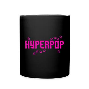 Retro 90s Hyperpop Aesthetic Music - Full Colour Mug - black - Front