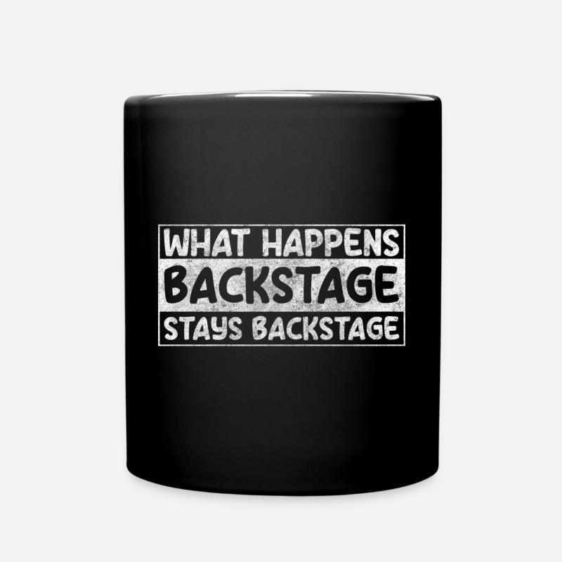 Théâtre, Acteur, Théâtre, Technicien - Mug uni - noir