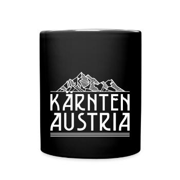 Carinthia Austria Flag Coat of Arms Mountains - Full Colour Mug - black - Front