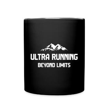 Ultra Running - Jenseits der Grenzen - Tasse einfarbig - Schwarz - Vorne