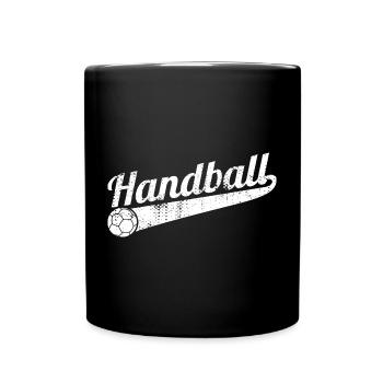 Drôle de handball - Mug uni - noir - Devant