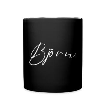 Björn Name T-Shirt Geschenk Für Männer - Tasse einfarbig - Schwarz - Vorne