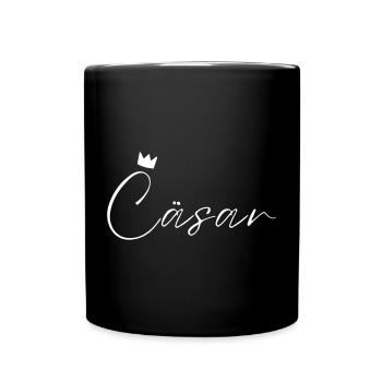 Cäsar Name König T-Shirt Geschenk Männer - Tasse einfarbig - Schwarz - Vorne