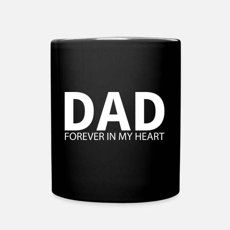 PAPA : Pour toujours dans mon cœur. Conception d’un mémorial - Mug uni - noir