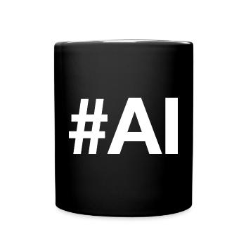 AI Artificial Intelligence künstliche Intelligenz - Tasse einfarbig - Schwarz - Vorne