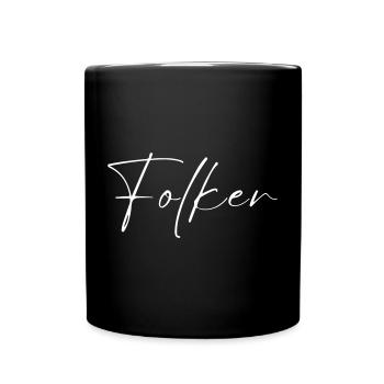 T-shirt Folker Nom cadeau pour hommes - Mug uni - noir - Devant
