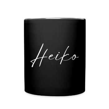 Heiko Name T-Shirt Geschenk Für Männer - Tasse einfarbig - Schwarz - Vorne