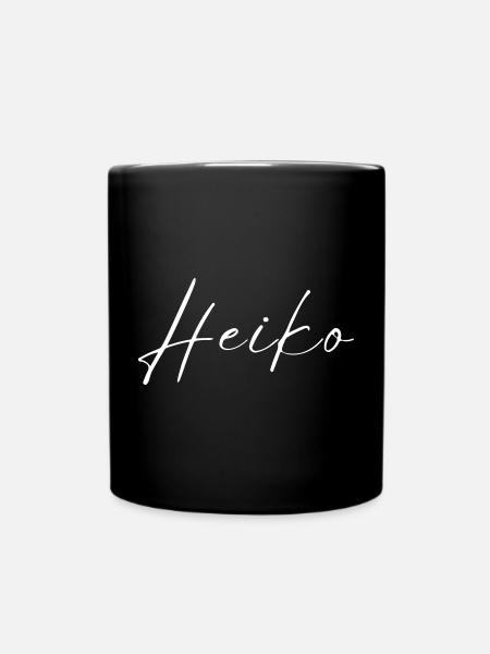 Heiko Name T-Shirt Geschenk Für Männer - Tasse einfarbig - Schwarz