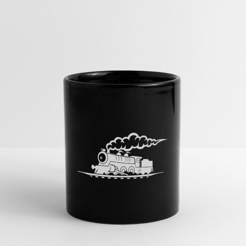 Dessin de chemin de fer Mug uni