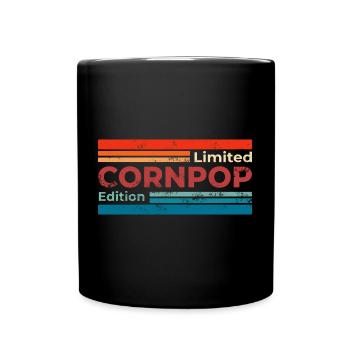 Corn Pop Was A Bad Dude Retro Cornpop Meme - Tasse einfarbig - Schwarz - Vorne