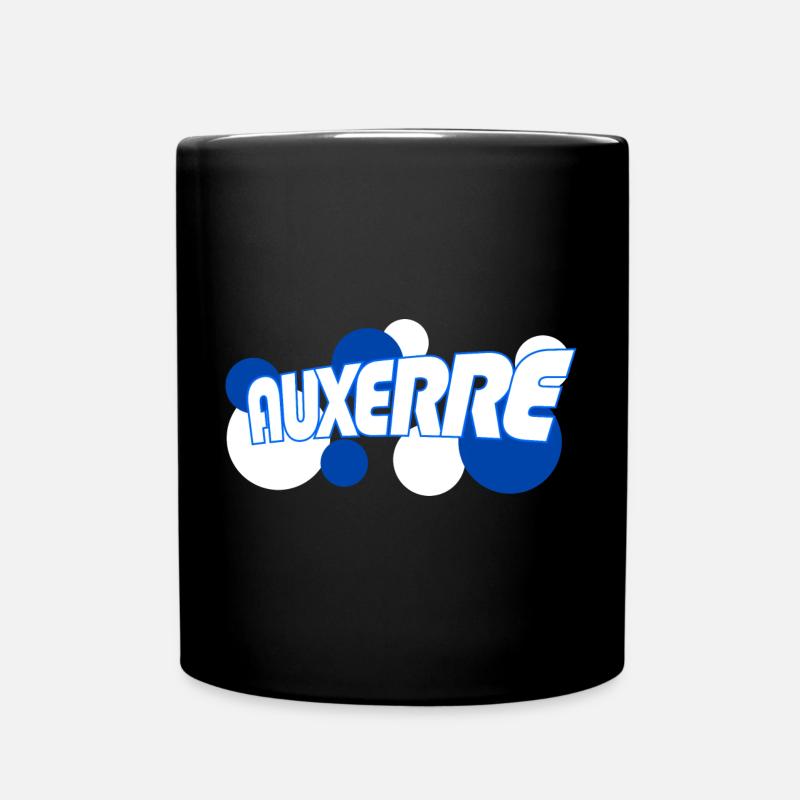 Auxerre Retro Tippfehler Blau - Tasse einfarbig - Schwarz