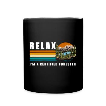 Forester Jeu Chasse Tête Forester - Mug uni - noir - Devant