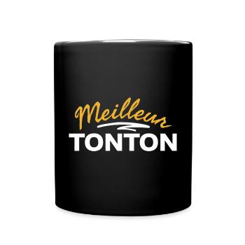 T-shirt avec motif Meilleur Tonton humoristique - Mug uni - noir - Devant