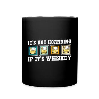 Bar à bouteilles d’alcool - Mug uni - noir - Devant