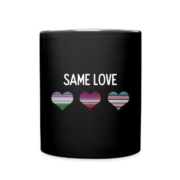 LGBTQ Pride Month - Same Love - Full Colour Mug - black - Front