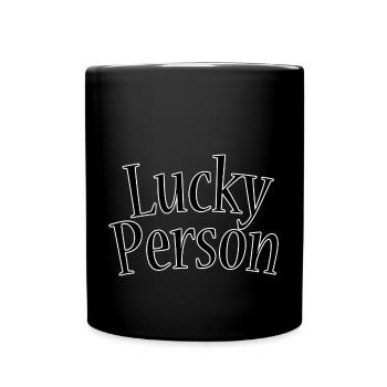 Lucky person - Full Colour Mug - black - Front