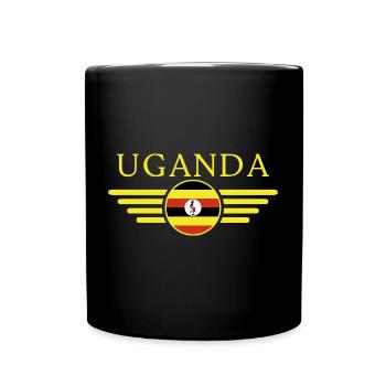 I Love Uganda, Elegance Style Design T-Shirt - Full Colour Mug - black - Front