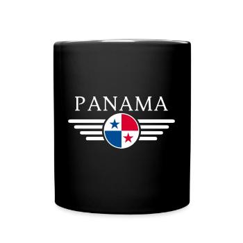 Ich liebe Panama, Eleganz Stil Design T-Shirt - Tasse einfarbig - Schwarz - Vorne