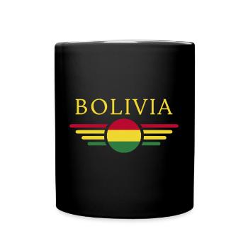 J’aime la Bolivie, T-shirt design de style élégance - Mug uni - noir - Devant